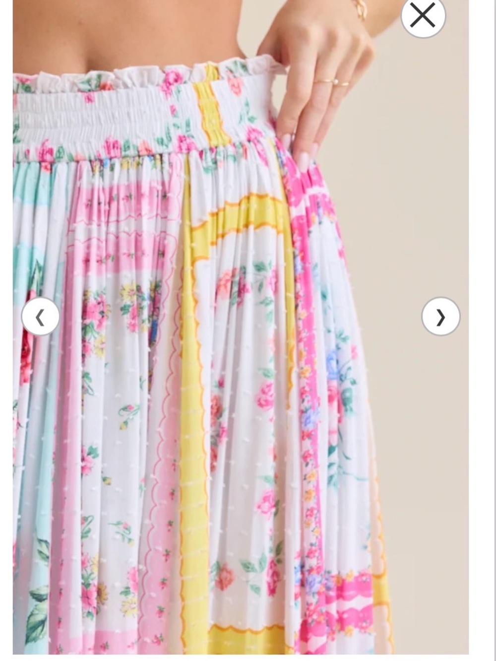 Altar’d State Gretta Floral Maxi Skirt NWT XS Boho Romantic - Picture 8 of 11